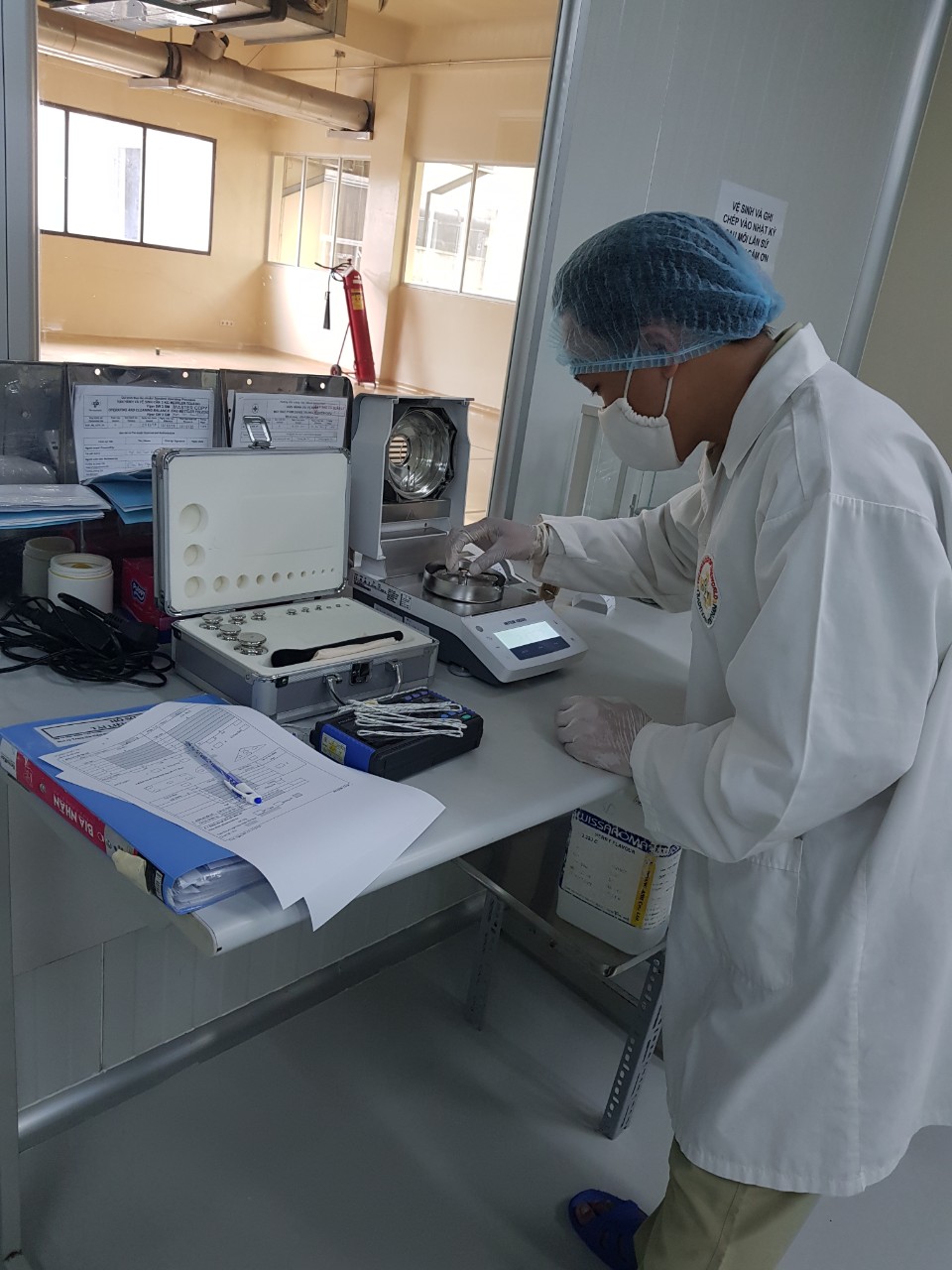 quy trình hiệu chuẩn cân sấy ẩm