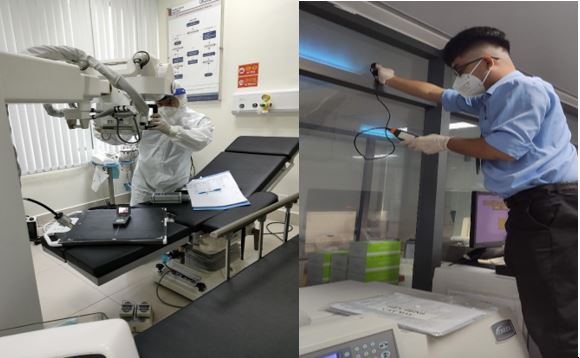 kiểm định thiết bị tại bệnh viện Vinmec Central Park