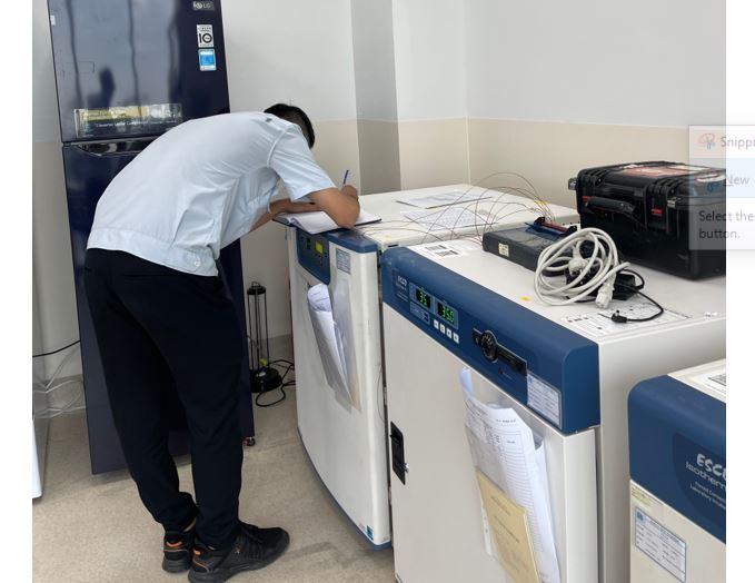 Hiệu chuẩn tủ nhiệt Bệnh viện ung bướu