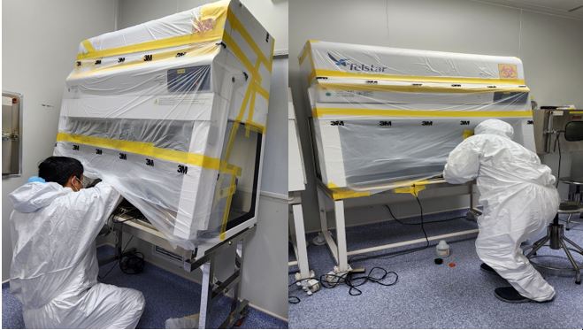 xông khử khuẩn tủ an toàn sinh học