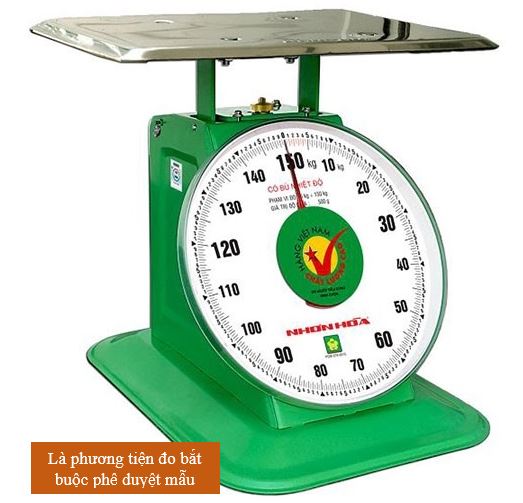 kiểm định cân phê duyệt mẫu